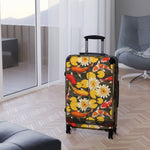 Japanese Koi Fish Suitcase Carry-on Suitcase Fish and Floral Luggage Hard Shell Suitcase | D20017