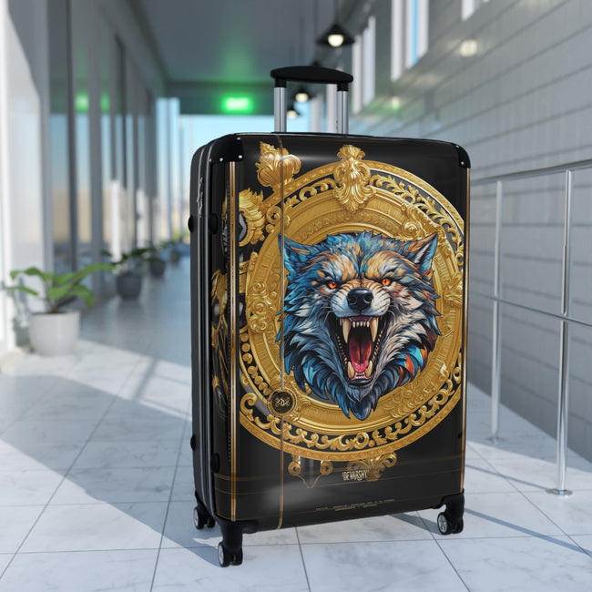 Ferocious Wolf Suitcase Animal Print Luggage Wild Wolf Carry on Suitcase Premium Hard Shell Suitcase