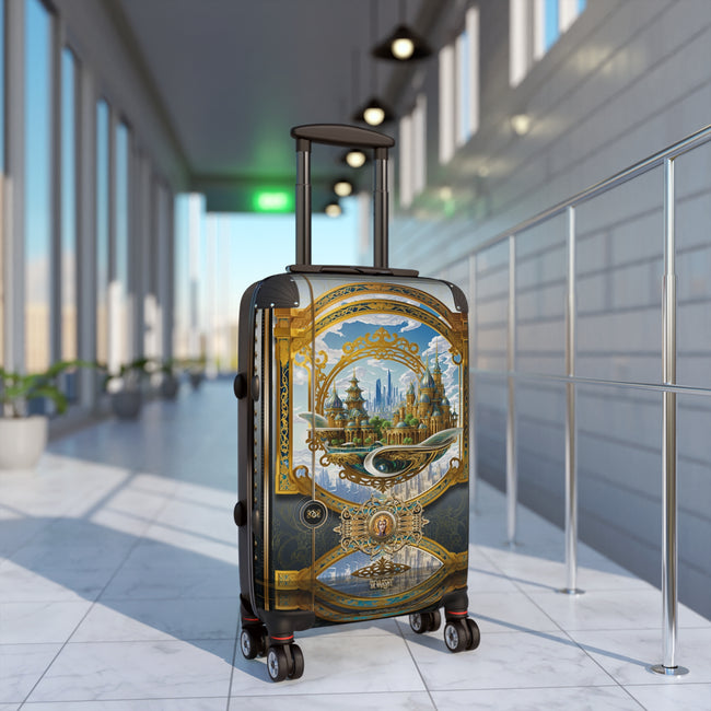 Fantasy Castle Suitcase Baroque Travel Luggage Beautiful Landscape Carry-on Suitcase Premium Hard Shell Suitcase | D20219