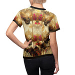 Japanese Art T-Shirt Unisex All Over Print Tee Decorative Floral T-Shirt Oriental Art Unisex T-Shirt | D20128