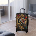 Chinese Dragon Suitcase Ornate Baroque Luggage Carry-on Suitcase Premium Hard Shell Suitcase Travel Luggage |  204D7D1