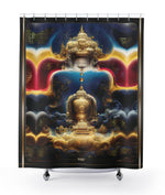 Buddha Bliss Shower Curtain Spiritual Art Curtain For Bathroom | D20188