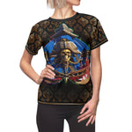 Skull Sailor Unisex T-Shirt All over Print Tee Pirate Captain Skull Unisex T-Shirt | D20198