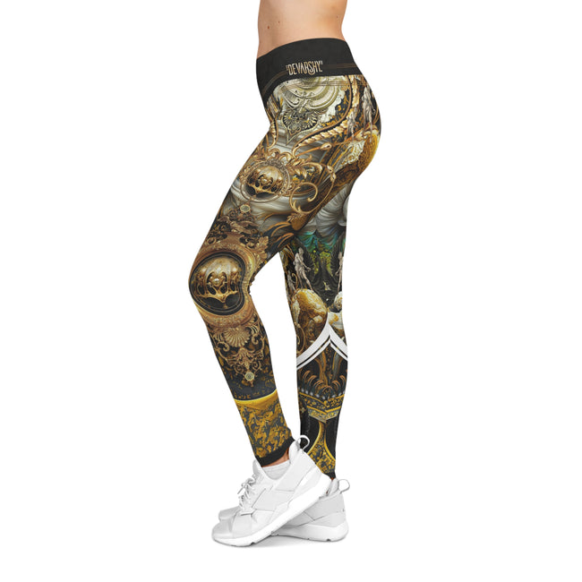 Winsor Regalia Leggings Women Baroque Leggings Lounge Wear Leggings Spandex Leggings Casual Wear | D20121