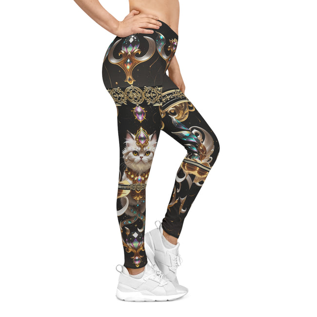 Cute Cat Leggings Decorative Print Leggings Spandex Women Leggings Casual Wear Leggings Women Lounge Wear | X3473