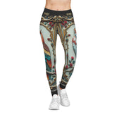 Colorful Owl Leggings Women Casual Wear Spandex Leggings Owl Printed Leggings Women Lounge Wear | X3492