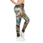 Colorful Owl Leggings Women Casual Wear Spandex Leggings Owl Printed Leggings Women Lounge Wear | X3492