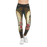 Baroque Owl Leggings Women Casual Wear Spandex Leggings Owl Printed Leggings Women Lounge Wear | X3493