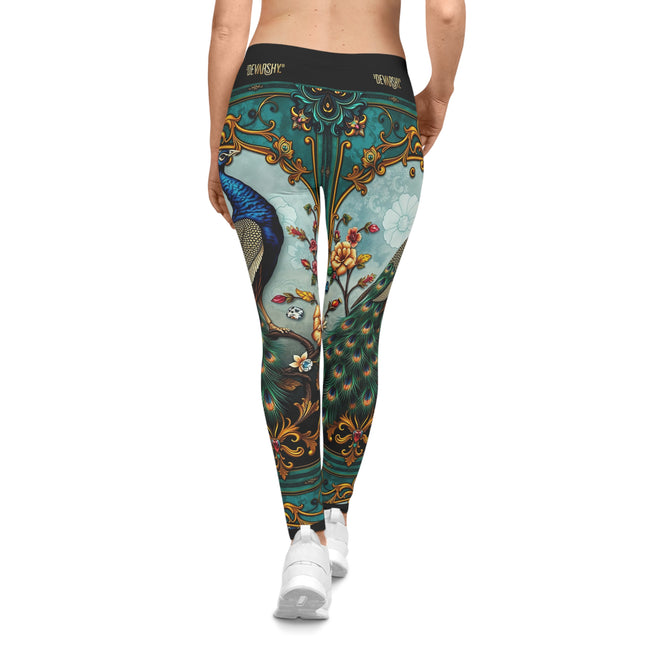 Beautiful Peacock Leggings Women Peacock Print Leggings Best Gift For Peacock Lovers Casual Wear Spandex Leggings | X3500