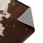 Cow Print Area Rug Cow Skin Carpet Chenille Cowhide Rugs in 3 sizes | 11222