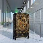 Decorative Gold Suitcase Baroque Travel Luggage Carry-on Suitcase Luxury Hard Shell Suitcase Ornate Lion Travel Suitcase | X3481