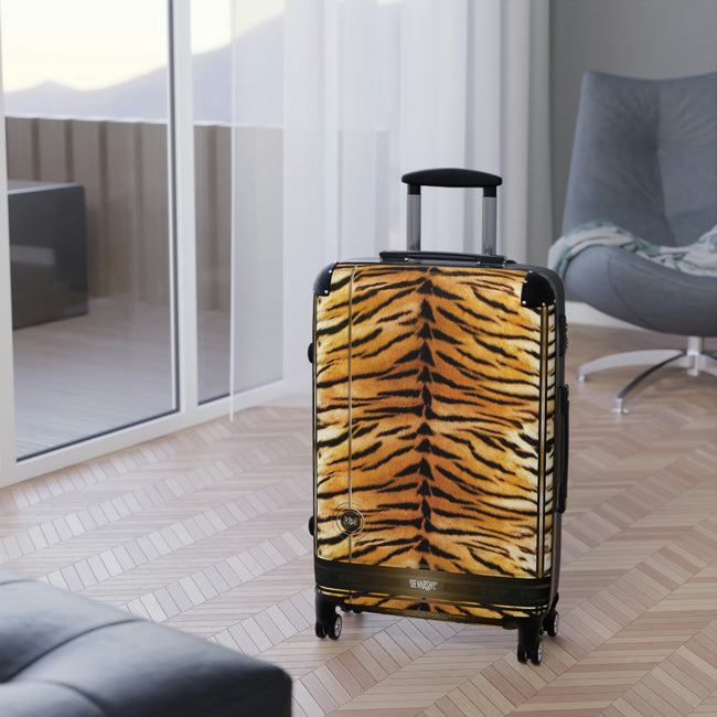 Tiger Print Suitcase Carry-on Suitcase Animal Print Luggage Hard Shell Suitcase in 3 Sizes | 100178