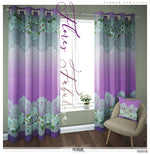 Decorative Floral Pink PREMIUM Curtain Panel. Made to Order on 12 Fabric Options - 10001B