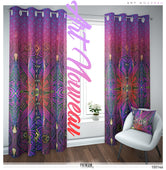 Magenta Art Nouveau PREMIUM Curtain Panel. Available on 12 Fabrics. Made to Order.100146