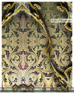 Baroque Ornate Beige Curtain Panel. 12 Fabric Options. Made to Order. Heavy And Sheer. 100158B