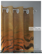 Realistic Tiger Print PREMIUM Curtain Panel. Available on 12 Fabrics, Heavy & Sheer, Made to Order. 100178