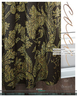 Luxurious Gold Damask PREMIUM Curtain Panel. Available on 12 Fabrics. Made to Order. 100261