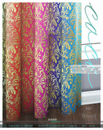 Rainbow Damask PREMIUM Curtain Panel. 12 Fabric Options. Made to Order. Heavy And Sheer.  100269