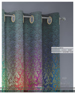 Rainbow Damask PREMIUM Curtain Panel. 12 Fabric Options. Made to Order. Heavy And Sheer.  100269