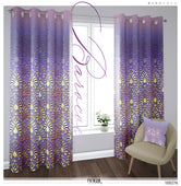 Decorative Lilac Damask PREMIUM Curtain Panel. Available on 12 Fabrics. Made to Order. 100276