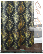 Dark Grey Damask PREMIUM Curtain Panel. 12 Fabric Options. Made to Order. Heavy And Sheer.  100281