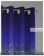 Gold Damask Pattern Blue Curtain Panel. 12 Fabric Options. Made to Order. Heavy And Sheer.  100283