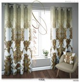 White Animal Print Curtain Panel. 12 Fabric Options. Made to Order. Heavy And Sheer.  100300
