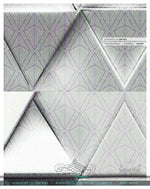 Lavender Triangulate 3D PREMIUM Curtain Panel. Available on 12 Fabrics. Made to Order. 100306