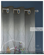 Knitted Pattern Floral Print PREMIUM Curtain Panel. Available on 12 Fabrics. Made to Order. 100313