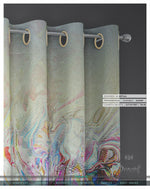 Free Flowing Colors Marbling Art PREMIUM Curtain Panel. Available on 12 Fabrics. Made to Order. 100316