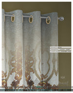 Golden Floral PREMIUM Curtain Panel. Made to Order on 12 Fabric Options - 100318