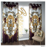 The Amber Room Burgundy PREMIUM Curtain. Available on 12 Fabrics. Made to Order. 100355C