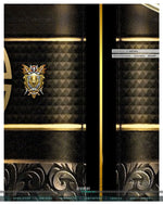 Baroque Black Beauty PREMIUM Curtain Panel. Available on 12 Fabrics. Made to Order. 100356