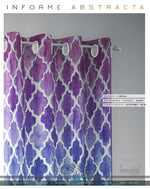Hand Painted Ogee Pattern PREMIUM Curtain Panel. Available on 12 Fabrics. Made to Order. 100358B