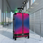 Polygon Colors Suitcase Carry-on Suitcase Pink and Blue Luggage Hard Shell Suitcase in 3 Sizes | 11196A