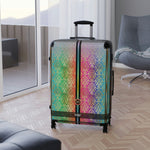 Colorful Damask Suitcase 3 Sizes Carry-on Suitcase Damask Luggage Hard Shell Suitcase | 100269
