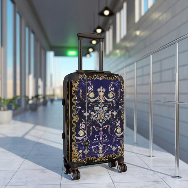 Valencia Baroque Suitcase Carry-on Suitcase Blue Travel Luggage Hard Shell Suitcase in 3 Sizes | XTQ1004A