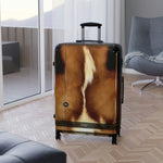 Horse Print Suitcase 3 Sizes Carry-on Suitcase Animal Print Luggage Hard Shell Suitcase | 11222B