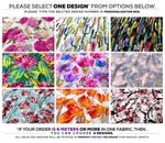 Multi Florals Apparel Fabric 3Meters+, 9 Designs | 8 Fabrics Option | Fabric By the Yard | D20133