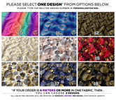 Abstract Apparel Fabric 3Meters+ 9 Designs on 8 Fabric Options Fabric By the Yard | D20257