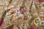Baroque Floral Upholstery Fabric 3meters 4 Colors & 12 Fabric Options Floral Furnishing Fabrics By the Yard  | D20013