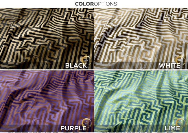 THE MAZE Upholstery Fabric 3meters 4 Colors & 12 Furnishing Fabrics Abstract Striped Fabric by the yard | D20093