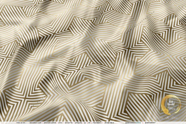 Optical Stripes Apparel Fabric 3Meters+, 4 Colors | 8 Fabric Options | Abstract Fabric By the Yard | D20098