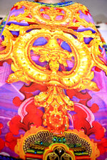 Devarshy Designer Pinkish Stylish Tibetan Design Long embellished printed Kaftan -1066A , Apparel - DEVARSHY, DEVARSHY
 - 5