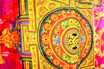 Devarshy Designer Pinkish Stylish Tibetan Design Long embellished printed Kaftan -1066A , Apparel - DEVARSHY, DEVARSHY
 - 4