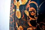 VENI VIDI VENICE Dark Ornate Devarshy Georgette Short Embellished Kaftan - 1110A
