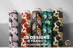 Floral Print Apparel Fabric 3Meters+, 9 Designs | 8 Fabrics Option | Fabric By the Yard | D20183