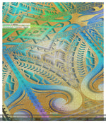 Polynesian Art Iridescent Area Rug, Available in 3 sizes | 100534