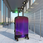 Purple Nazca Lines Suitcase Carry-on Suitcase Stripes Travel Luggage Violet Hard Shell Suitcase in 3 Sizes | 11371B