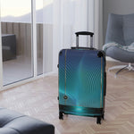 Turquoise Waves Suitcase Carry-on Suitcase Nazca Lines Luggage Hard Shell Suitcase in 3 Sizes | 11371B